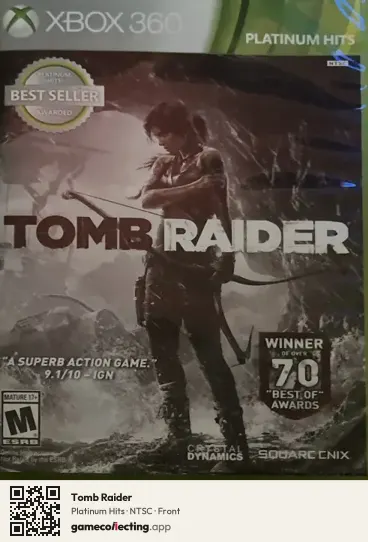 Tomb Raider Xbox 360, NTSC box front