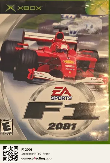 F1 2001 Xbox, NTSC box front