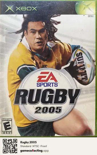 Rugby 2005 Xbox, NTSC box front