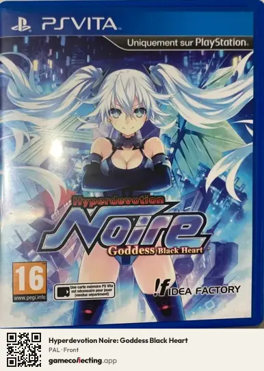 Hyperdevotion Noire: Goddess Black Heart PlayStation Vita, PAL box front