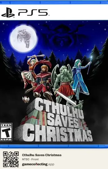 Cthulhu Saves Christmas PlayStation 5, NTSC box front