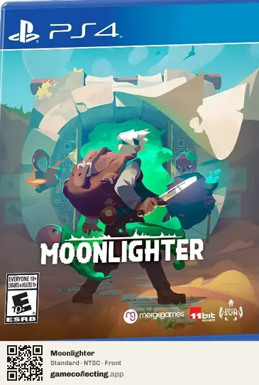 Moonlighter PlayStation 4, NTSC box front
