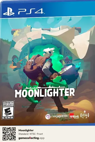 Moonlighter PlayStation 4, NTSC box front