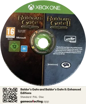 Baldur's Gate and Baldur's Gate II: Enhanced Editions Xbox One, PAL disc