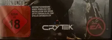 Crysis 3, the USK square on its front