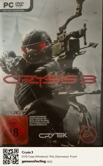 Crysis 3 Computer, Germany box front