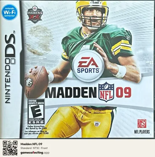 Madden NFL 09 Nintendo DS, NTSC box front