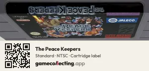 The Peace Keepers Super Nintendo Entertainment System, NTSC cartridge label