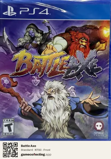 Battle Axe PlayStation 4, NTSC box front