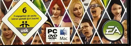 The Sims 3, the USK square on its front