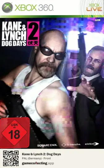 Kane & Lynch 2: Dog Days Xbox 360, Germany box front
