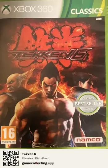 Tekken 6 Xbox 360, PAL box front