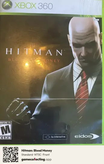 Hitman: Blood Money Xbox 360, NTSC box front