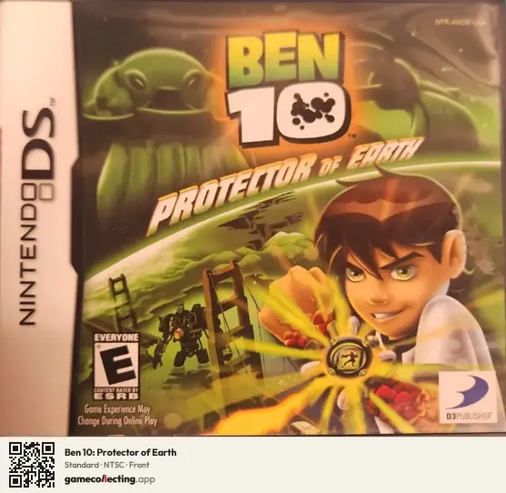 Ben 10: Protector of Earth Nintendo DS, NTSC box front