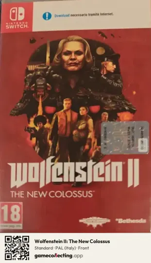 Wolfenstein II: The New Colossus Nintendo Switch, Italy box front