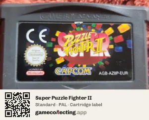 Super Puzzle Fighter II Game Boy Advance, PAL cartridge label