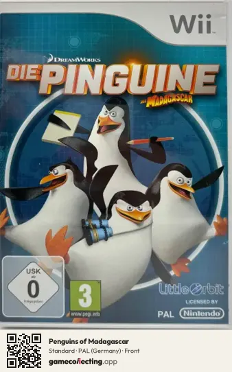 Penguins of Madagascar Nintendo Wii, Germany box front
