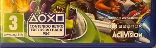 Crash Team Racing Nitro-Fueled, the USK square on its front