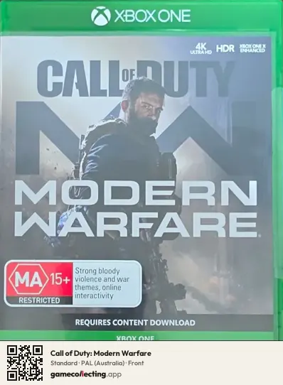Call of Duty: Modern Warfare Xbox One, Australia box front