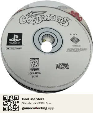 Cool Boarders PlayStation, NTSC disc