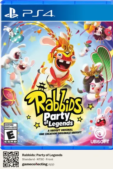 Rabbids: Party of Legends PlayStation 4, NTSC box front