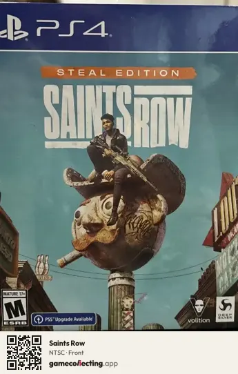 Saints Row PlayStation 4, NTSC box front