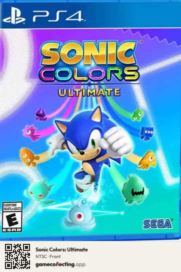 Sonic Colors: Ultimate PlayStation 4, NTSC box front