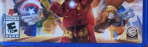 LEGO Marvel Super Heroes, the ESRB box on its front