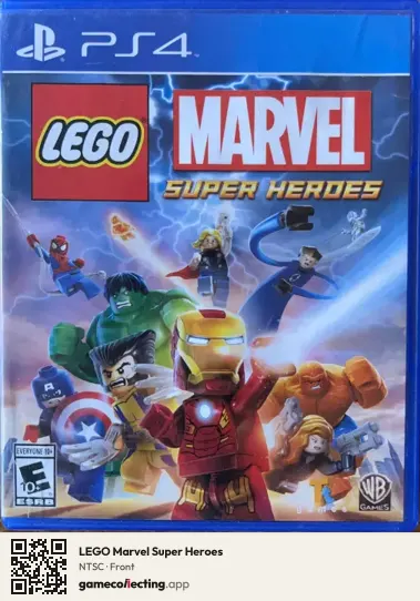 LEGO Marvel Super Heroes PlayStation 4, NTSC box front