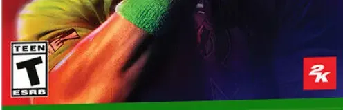 WWE 2K23, the ESRB box on its front