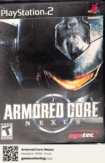 Armored Core: Nexus PlayStation 2, NTSC box front