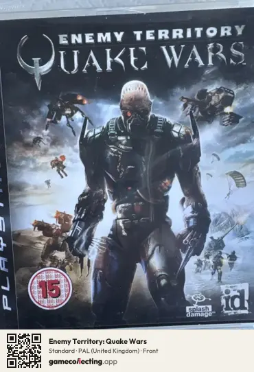 Enemy Territory: Quake Wars PlayStation 3, United Kingdom box front