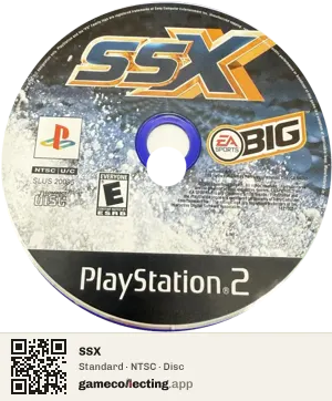 SSX PlayStation 2, NTSC disc