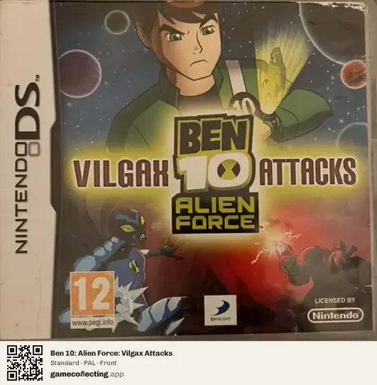 Ben 10: Alien Force: Vilgax Attacks Nintendo DS, PAL box front