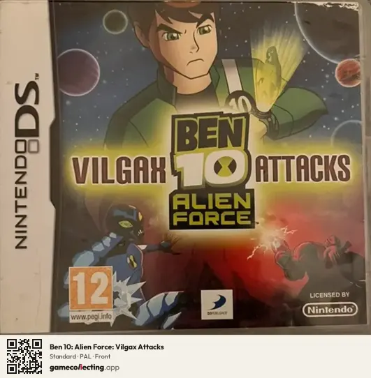 Ben 10: Alien Force: Vilgax Attacks Nintendo DS, PAL box front