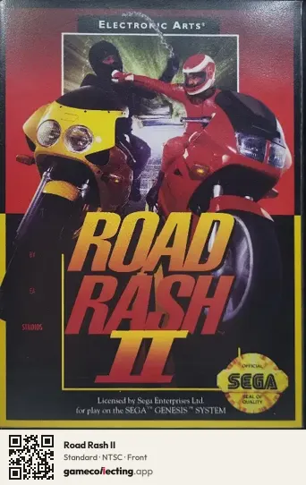 Road Rash II Sega Mega Drive / Genesis, NTSC box front