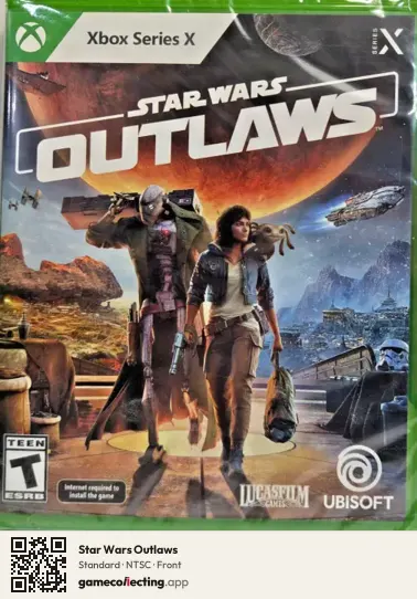 Star Wars Outlaws Xbox Series X, NTSC box front