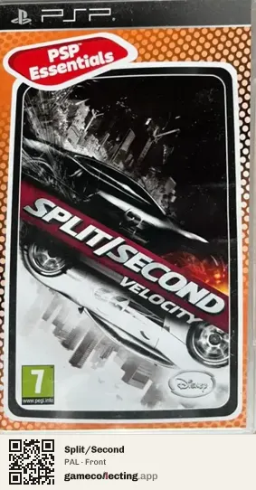 Split/Second PlayStation Portable, PAL box front