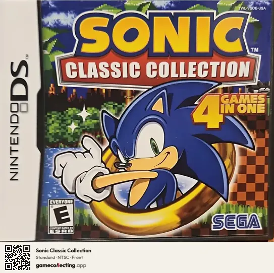 Sonic Classic Collection Nintendo DS, NTSC box front