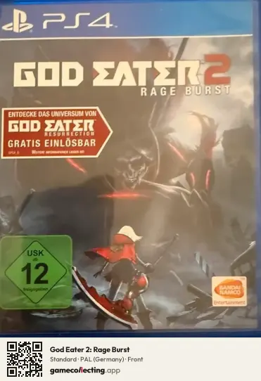 God Eater 2: Rage Burst PlayStation 4, Germany box front