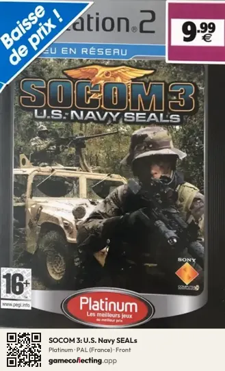 SOCOM 3: U.S. Navy SEALs PlayStation 2, France box front