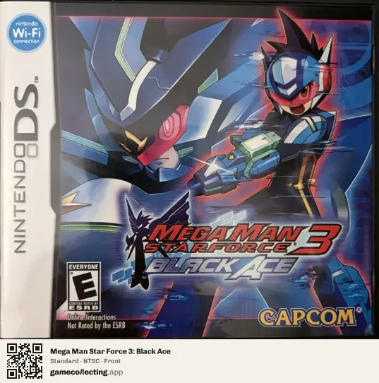 Mega Man Star Force 3: Black Ace Nintendo DS, NTSC box front
