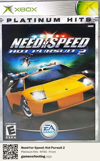Need for Speed: Hot Pursuit 2 Xbox, NTSC box front