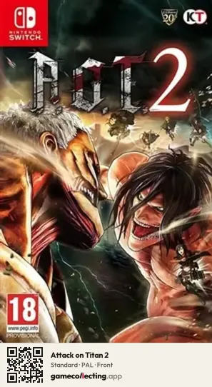 Attack on Titan 2 Nintendo Switch, PAL box front