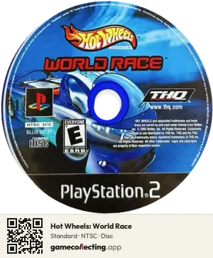 Hot Wheels: World Race PlayStation 2, NTSC disc