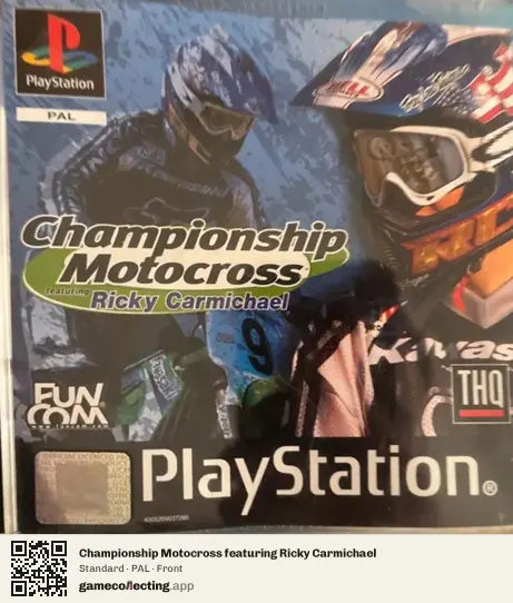 Championship Motocross featuring Ricky Carmichael PlayStation, PAL box front