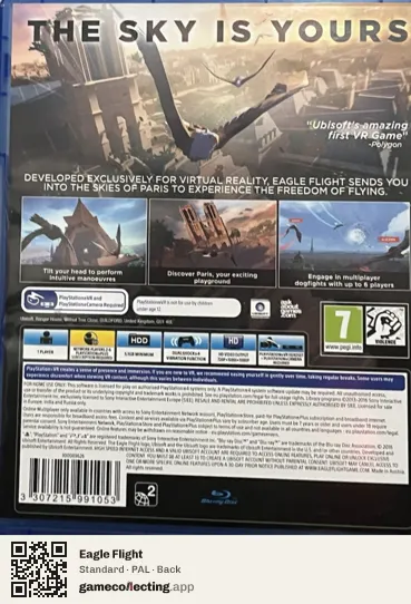 Eagle Flight PlayStation 4, PAL box back