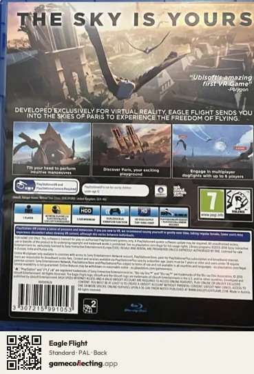 Eagle Flight PlayStation 4, PAL box back