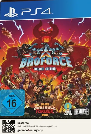 Broforce PlayStation 4, Germany box front