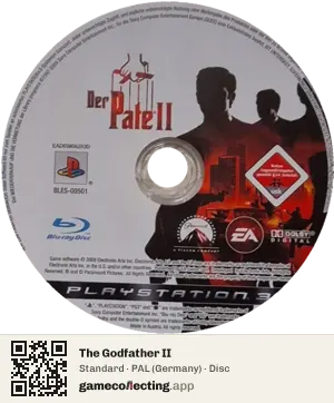 The Godfather II PlayStation 3, PAL disc
